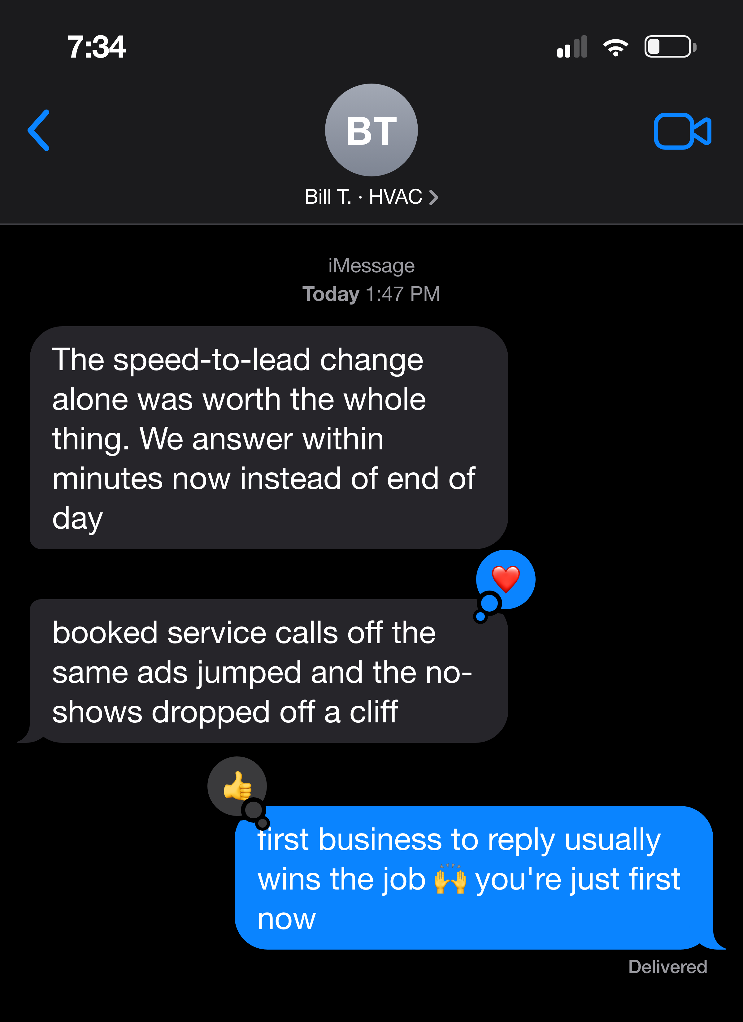 Client message