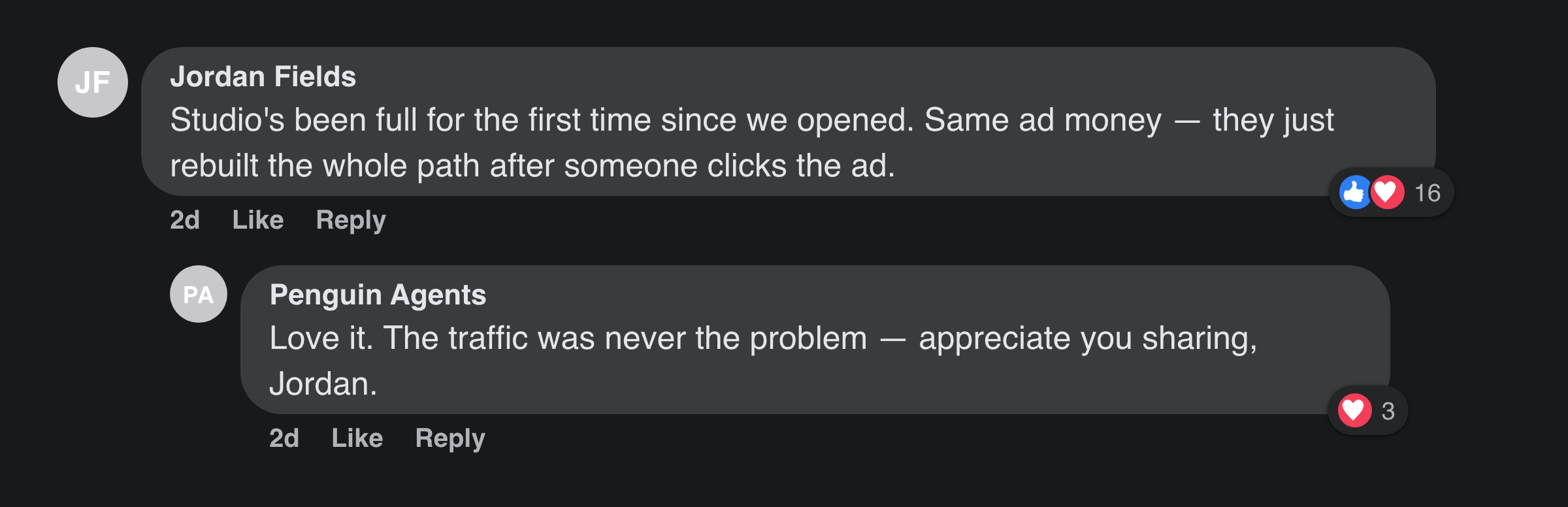 Client message