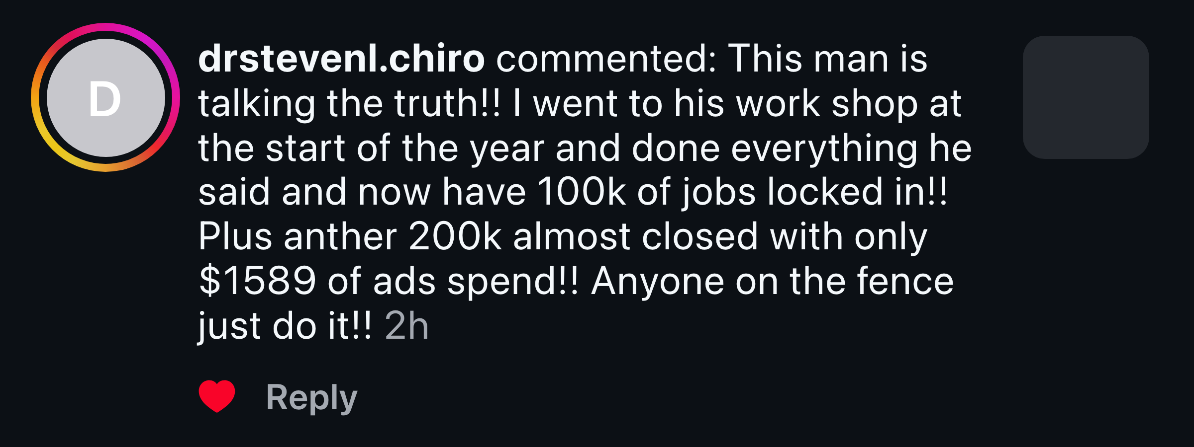 Client message